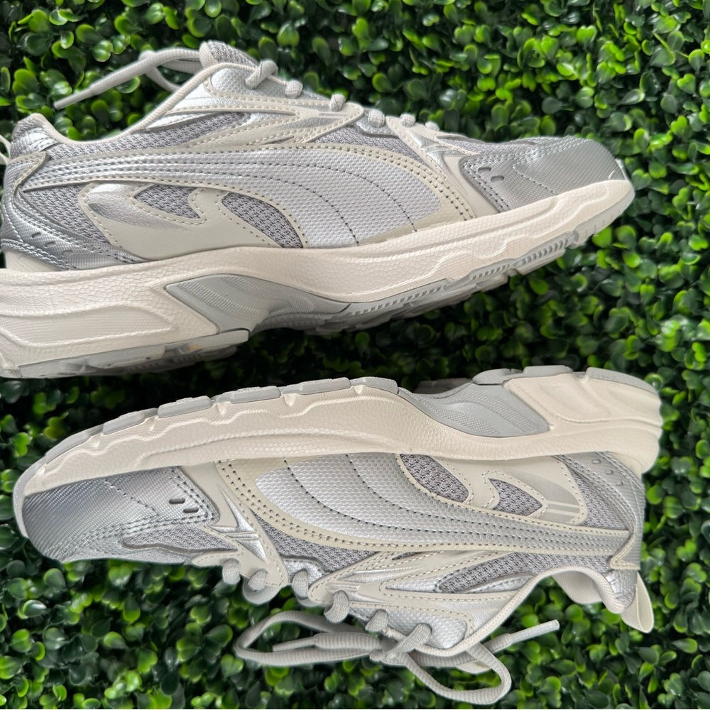 Puma Gray and White Athletic Shoes